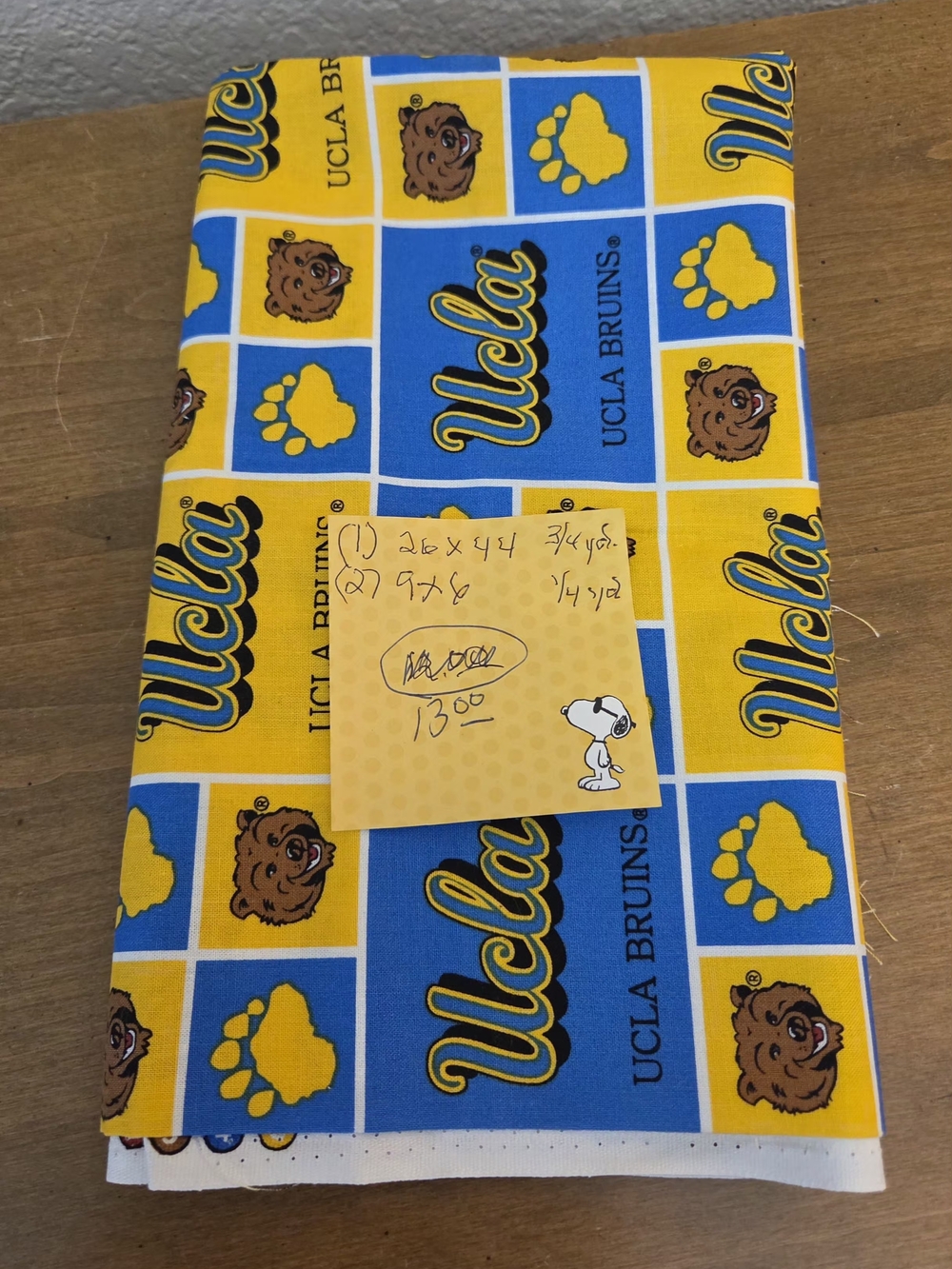 UCLA Bruins Logo Cotton Fabric - Blue & Gold Bundle